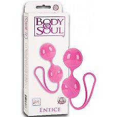 Вагинальные шарики Body & Soul Entice - Pink 
Вагинальные шарики Body & Soul Entice - Pink  розового цвета помогают девушкам держать интимные мышцы в тонусе и одновременно получать удовольствие.
