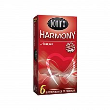 Гладкие презервативы Domino Harmony - 6 шт. 
6 гладких презервативов из натурального латекса, со смазкой .
