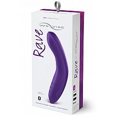 Фиолетовый вибромассажёр We Vibe Rave Purple - 19,3 см. 
Вибратор Rave от We-Vibe для стимуляции точки G.