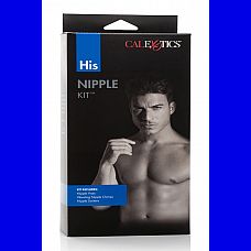 Эротический набор  для мужчин His Nipple Kit 
Эротический набор  для мужчин His Nipple Kit: зажимы на соски, насадки-присоски на соски, зажимы на соски с цепочкой.