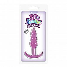 Фиолетовая анальная пробка Jelly Rancher T-Plug Ripple Purple - 10,9 см. 
Анальная пробка Jelly Rancher T-Plug Ripple Purple фиолетового цвета .