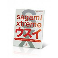Ультратонкий презерватив Sagami Xtreme SUPERTHIN - 1 шт. 
Больше никогда секс в презервативе не притупит приятные ощущения.