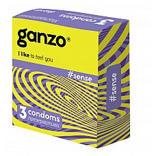 Тонкие презервативы для большей чувствительности Ganzo Sence - 3 шт. 
Прозрачные презервативы Ganzo Sense цилиндрической формы с накопителем, силиконовой смазкой и ультратонкими стенками для более естественных ощущений.