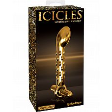 Анальный стимулятор Icicles Gold Edition G07 - Gold  с микровибратором 
Icicles Gold Edition- это чувственное искусство, новый уровень роскоши и стиля с элегантной золотой отделкой.