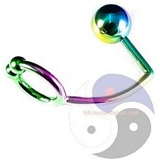       Rainbow Horse Shoe Ring with 40mm Diameter Ball 
      Rainbow Horse Shoe Ring with 40mm Diameter Ball.