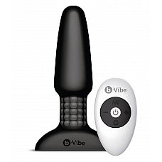 Чёрная вибровтулка с ротацией шариков Rimming - 15 см. 
b-Vibe Rimming Plug   первая в мире анальная пробка, имитирующая римминг (ануслинг)   стимуляцию анальной зоны языком и губами.