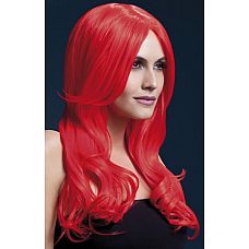 Красный парик с длинной челкой Khloe 
Красный парик с длинной челкой Khloe.
