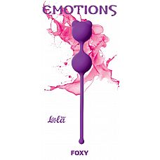 Фиолетовые вагинальные шарики Emotions Foxy 
Вагинальные шарики Foxy легко и приятно использовать для интенсивной тренировки влагалища и массажа внутренних областей малого таза.
