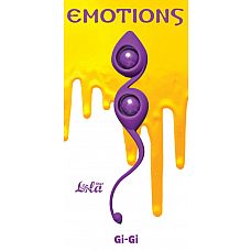 Фиолетовые вагинальные шарики Emotions Gi-Gi 
Вагинальные шарики Gi-Gi из серии Emotions - это изысканные, гипоаллергенные шарики со смещенным центром тяжести, которые помогут Вам изучить свое тело и подготовить к незабываемым эмоциям с партнером.