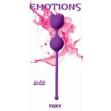 Вагинальные шарики Emotions Foxy Purple 4001-01Lola 
"Вагинальные шарики Foxy легко и приятно использовать для интенсивной тренировки влагалища и массажа внутренних областей малого таза.