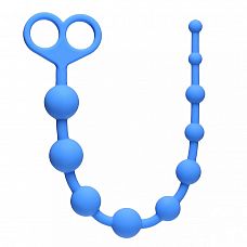 Голубая анальная цепочка Orgasm Beads - 33,5 см. 
Анальные бусы выполнены из высококачественного медицинского силикона - этот материал является гипоаллергенным.