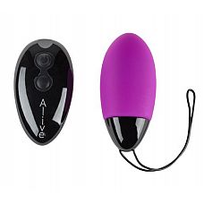 Фиолетовое виброяйцо Magic egg с пультом управления 
Простой и удобный пульт управления имеет две кнопки   одна включает и выключает виброяйцо, другая предназначена для переключения между режимами вибрации.
