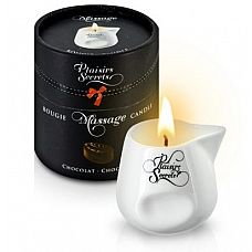 Массажная свеча с ароматом шоколада Bougie de Massage Gourmande Chocolat - 80 мл. 
Зажгите свечу, и она превратится в ароматное масло для массажа.