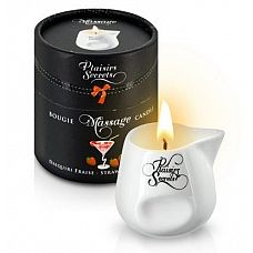 Массажная свеча с ароматом клубничного дайкири Bougie de Massage Daikiri Fraise - 80 мл. 
Зажгите свечу, и она превратится в ароматное масло для массажа.