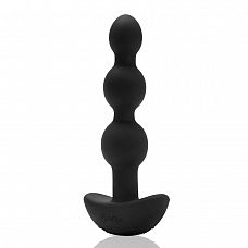Чёрная анальная виброёлочка TRIPLET ANAL BEADS BLACK - 14 см. 
Анальные бусы - одна из самых популярных игрушек для анальной стимуляции благодаря удобному постепенному увеличения диаметра стимулятора.