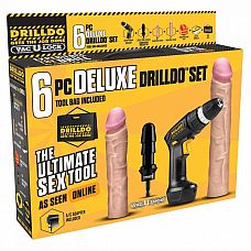 Секс-набор DELUXE DRILLDO SET 6 PIECE 
Роскошный набор для любителей по жестче из 6 предметов.