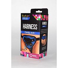 Сине-чёрные трусики-джоки Kanikule Strap-on Harness universal Comfy Jock с плугом и кольцами 
Обеспечивает надежную фиксацию любого типа насадки.