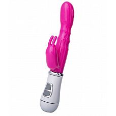 Ярко-розовый вибратор ToyFa A-toys с клиторальным стимулятором - 20 см. 
Нежный и изящный вибратор A-Toys готов подарить вам потрясающее наслаждение и яркие оргазмы.