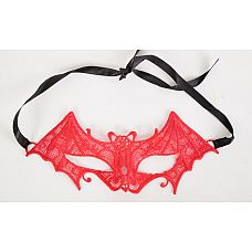 Ажурная маска  Летучая мышь  
Кружевная маска в венецианском стиле в форме летучей мышки.