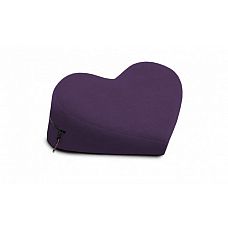 Фиолетовая малая вельветовая подушка-сердце для любви Liberator Retail Heart Wedge 
Повторяющая контуры бедер, подушка Heart Wedge имеет наклон, необходимый для глубокого проникновения и стимуляции точки G во время секса.