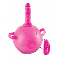 Розовый надувной мяч с вибронасадкой Vibrating Mini Sex Ball - 15,2 см. 
Розовый надувной виниловый мяч с ПВХ-вибронасадкой Vibrating Mini Sex Ball.