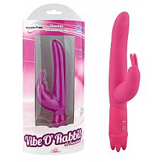 Розовый вибростимулятор 10 Function Vibe-O rabbit - 21 см. 
Сжав этот розовый водонепроницаемый вибратор в руках, вы уже почувствуете волну удовольствия.