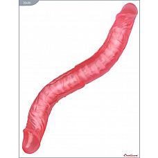 Розовый фаллоимитатор с хребтом - 36 см. 
Упругий двусторонний фаллоимитатор создан для страстных и дерзких игр.