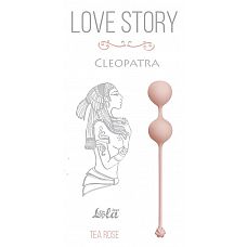 Розовые вагинальные шарики Cleopatra Tea Rose 
Чарующие бархатистые вагинальные шарики Cleopatra из серии Love Story легко и приятно использовать для интенсивной тренировки влагалища и массажа внутренних областей малого таза.