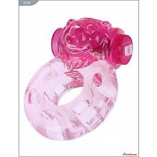 Розовое эрекционное кольцо «Медвежонок» с мини-вибратором 
Кольцо «Медвежонок» с мини-вибратором, розовое.
