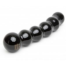 ׸   Fifty Shades Freed It s Divine Black Glass Beaded Dildo - 20,3 . 
  ,   .