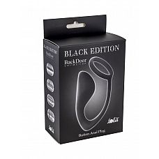 Чёрное эрекционное кольцо с анальной пробкой Button Anal Plug  
Мужской анальный стимулятор с кольцом на пенис привнесет в Вашу сексуальную жизнь разнообразие и усилит оргазм.