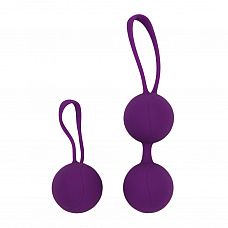 Фиолетовый набор для тренировки вагинальных мышц Kegel Balls 
Набор из двух видов шаров Кегеля, для выполнения упражнений по укреплению вагинальных мышц.