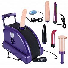 Фиолетово-черная секс-машина Love Machine 
Секс-машина для анальной и вагинальной стимуляции! Мультискоростная вибрация.