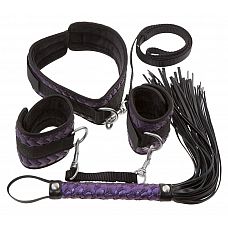 Чёрно-фиолетовый набор для бондажа Bondage Set 
Чёрно-фиолетовый набор для бондажа Bondage Set.