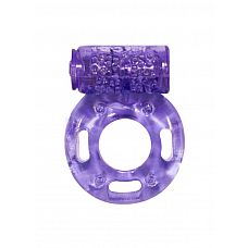 Фиолетовое эрекционное кольцо с вибрацией Rings Axle-pin 
Эрекционное кольцо с вибрацией из серии Rings подходит для стимуляции обоих партнеров.
