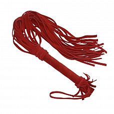 Красная плеть «Королевский велюр» - 65 см. 
Оригинальная красная плеть «Королевский велюр», изготовлена из высококачественной велюровой кожи, которая на ощупь необычайно бархатистая и мягкая.