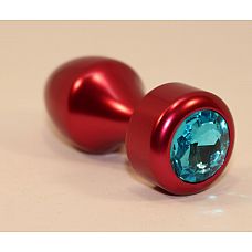 Красная анальная пробка с голубым кристаллом - 7,8 см. 
Анальная пробка с ярким кристаллом внесет разнообразие в вашу интимную жизнь.