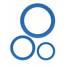 Набор из 3 эрекционных колец синего цвета 
Кольца эрекционные в наборе от Sexy Friend состоит из 3 предметовPразного размера.