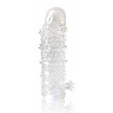 Закрытая прозрачная рельефная насадка Crystal sleeve - 13 см. 
Закрытая насадка на пенис позволит увеличить размеры мужского полового органа.