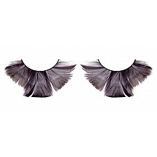Ресницы чёрные  перья 
Стильные элегантные ресницы из мягких высококачественных перьев ручной обработки, темные, очень густые, имеющие более длинные перья посередине.