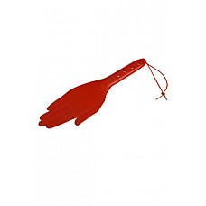Хлопалка-ладонь красная 
Девайс в виде кожаной пластины в форме ступни с жёсткой рукоятью.