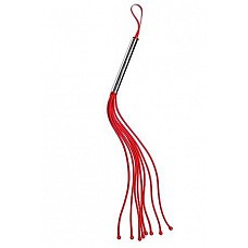Плеть латексная с шариками красная 
Плеть изготовлена из натурального гипоаллергенного латекса, имеет 8-9 хвостов длиной 35-40 см.