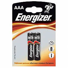 Батарейки AAA Energizer Base LR03 2 шт 
Мизинчиковые батарейки Energizer типа ААА, алкалиновые.