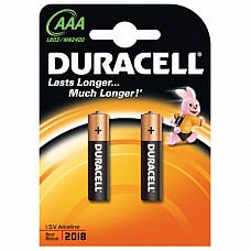 Батарейки AAА Duracel New LR03 2 шт 
Мизиньчиковые батарейки типа ААА DURACELL алкалиновые.
