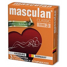   Masculan Classic     (Dotty+Ribbed) 
   ,       .
  .