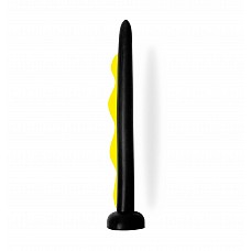 Keep Burning Стимулятор из силикона КВ21, цвет черно-желтый 
Экстравагантный стимулятор Keep Burning КВ21, длинный и тонкий с чувственным хребтом волнующе желтого цвета.