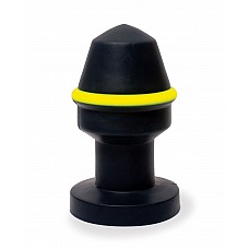 Keep Burning Стимулятор из силикона КВ11, цвет черный 
Эффектный анальный стимулятор Keep Burning КВ11 с рубленными формами и желтым поясом в самой широкой части. 