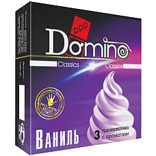 Презервативы Domino Ваниль №3 
DOMINO-это универсальный презерватив, обладающий такими качествами, как высокая эластичность, прочность и максимальная безопасность при использовании.