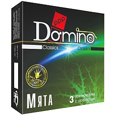 Презервативы Domino Мята №3 
DOMINO-это универсальный презерватив, обладающий такими качествами, как высокая эластичность, прочность и максимальная безопасность при использовании.