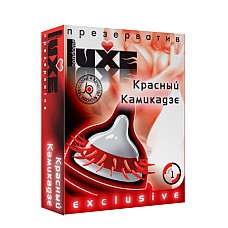 Презервативы Luxe №1 Красный Камикадзе 
Универсальный презерватив, обладающий одновременно высокой эластичностью и прочностью, что делает использование максимально безопасным.